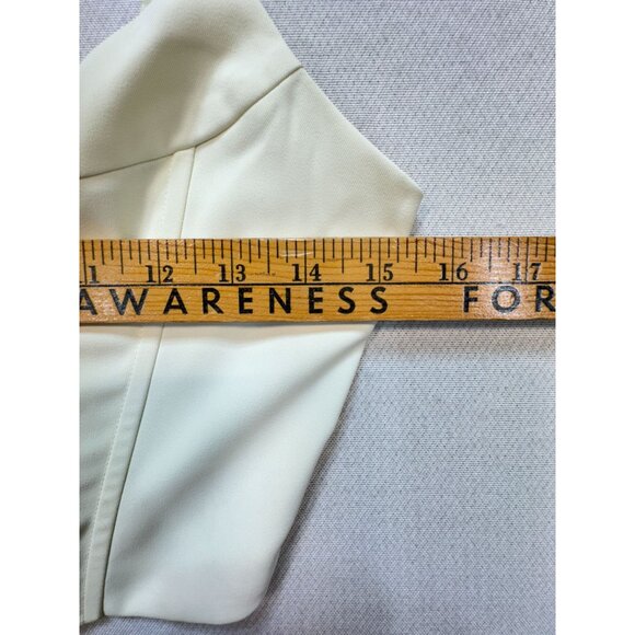 Finesse Womens Malia Ivory Lace Up Corset Top Size M Ivory Sleeveless Sexy Chic - Picture 10 of 13